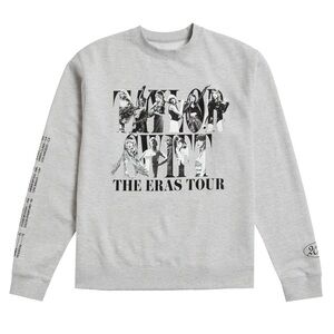 TAYLOR SWIFT • THE ERAS TOUR GRAY CREWNECK (XL)